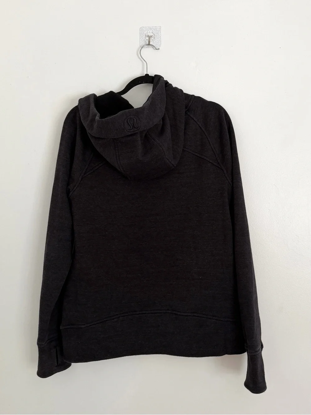 Lululemon Dark Grey Full Sip Scuba Jacket Fleece Lined
